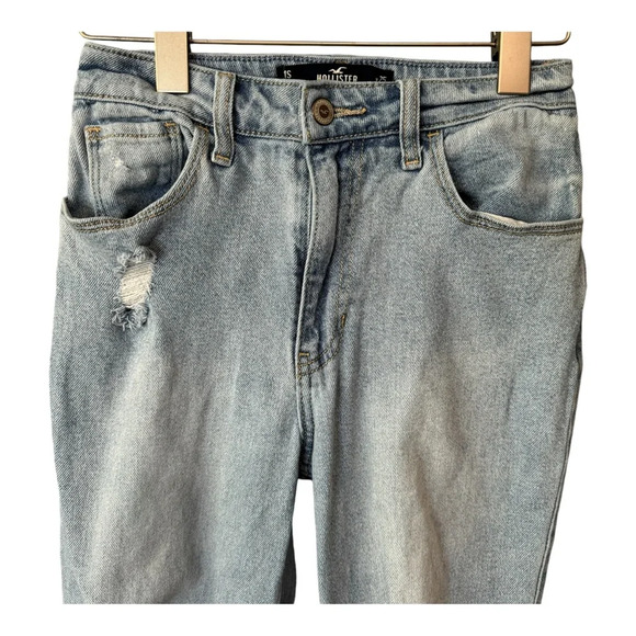 Hollister Ultra High Rise 90’s Vintage Straight Distressed Jeans. Size 25 - Picture 4 of 12